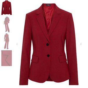 NWT Burgundy Carissa Wool Theory Blazer